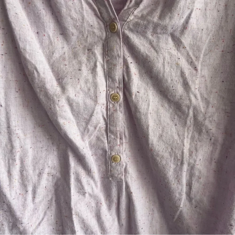 J. Crew Purple Confetti Long Sleeve Top
